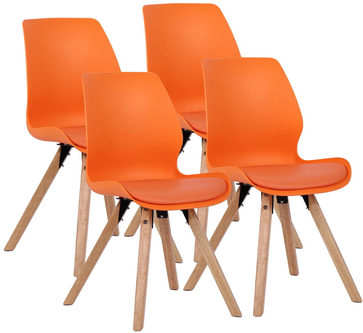 CLP 4er Set Stuhl Luna Kunststoff