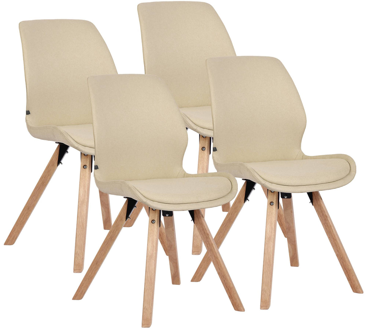 CLP 4er Set Stuhl Luna Stoff