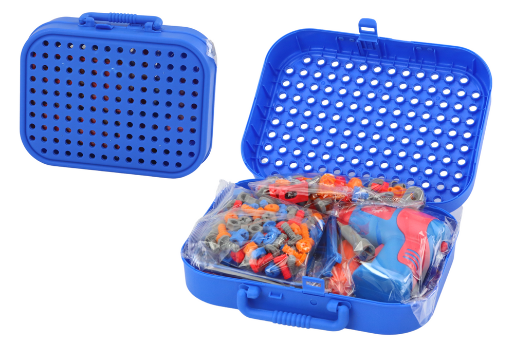 LEAN Toys Kofferset DIY Puzzleblöcke Weltraumschraubendreher 228 Teile – Produktabbildung 2