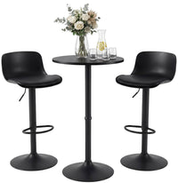 CLP 2er Bartisch Set Velor Kunstleder