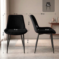 CLP Esszimmerstuhl Victoria Samt – Produktabbildung 9