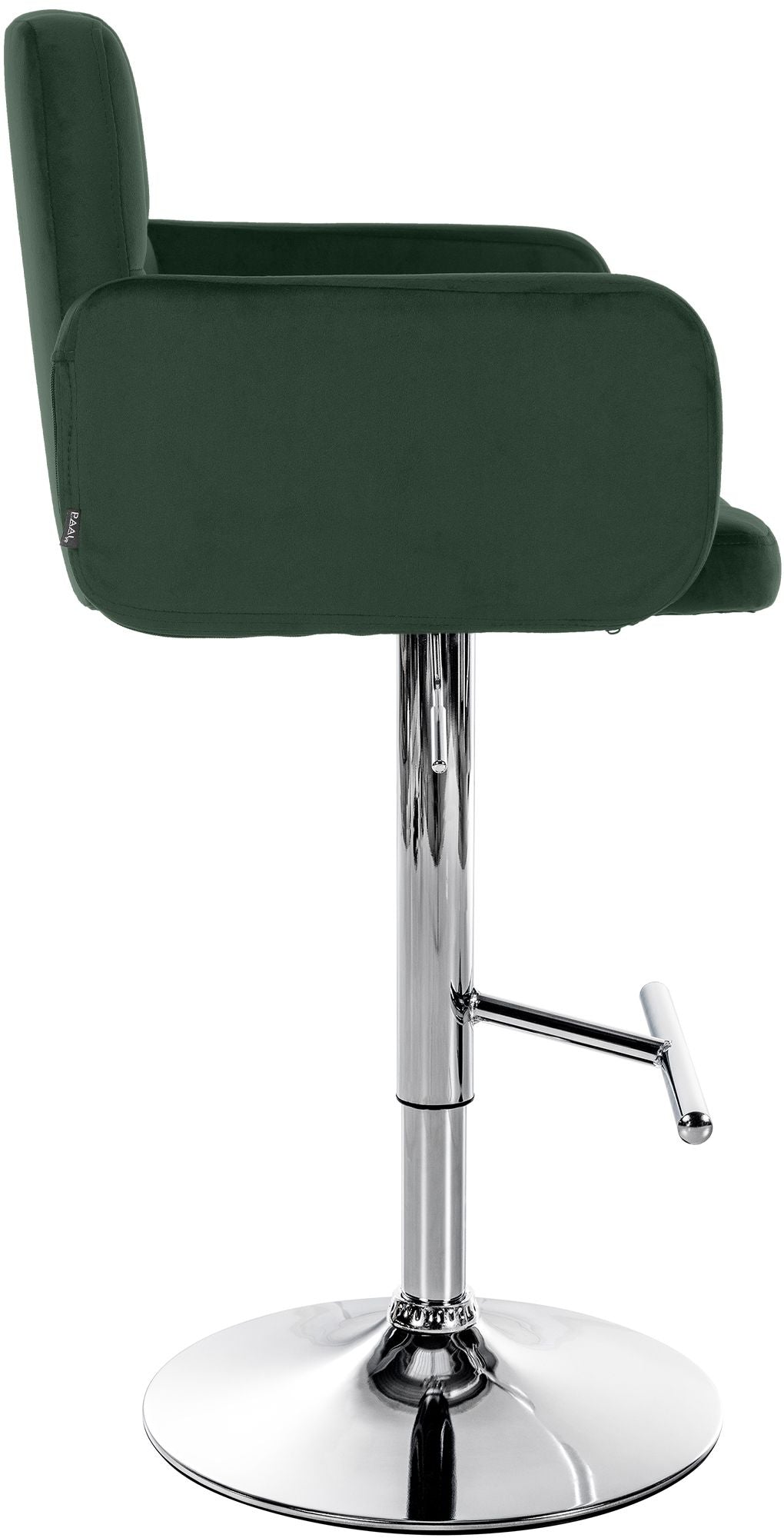 CLP 2er Set Barhocker Los Angeles Samt chrom – Produktabbildung 5
