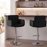CLP 2er Set Barhocker Los Angeles Samt chrom – Produktabbildung 10