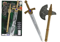 LEAN Toys Schwert Axt Ritter Set Ritter Waffe für Kinder