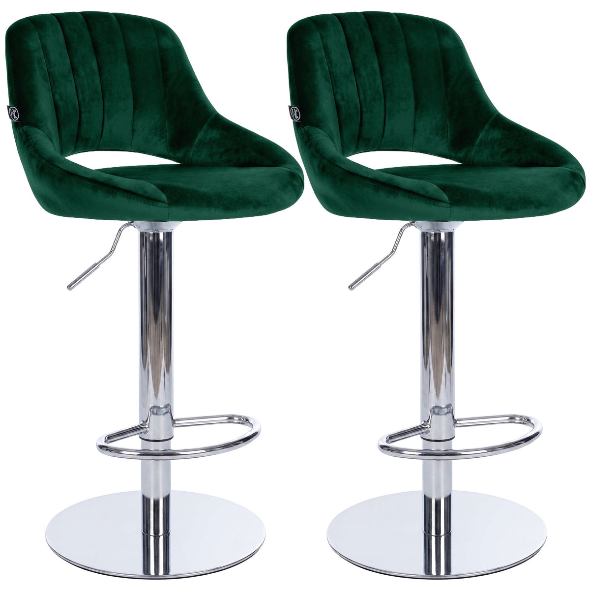 CLP 2er Set Barhocker HD Milet C Samt
