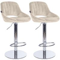 CLP 2er Set Barhocker HD Milet C Samt – Produktabbildung 8