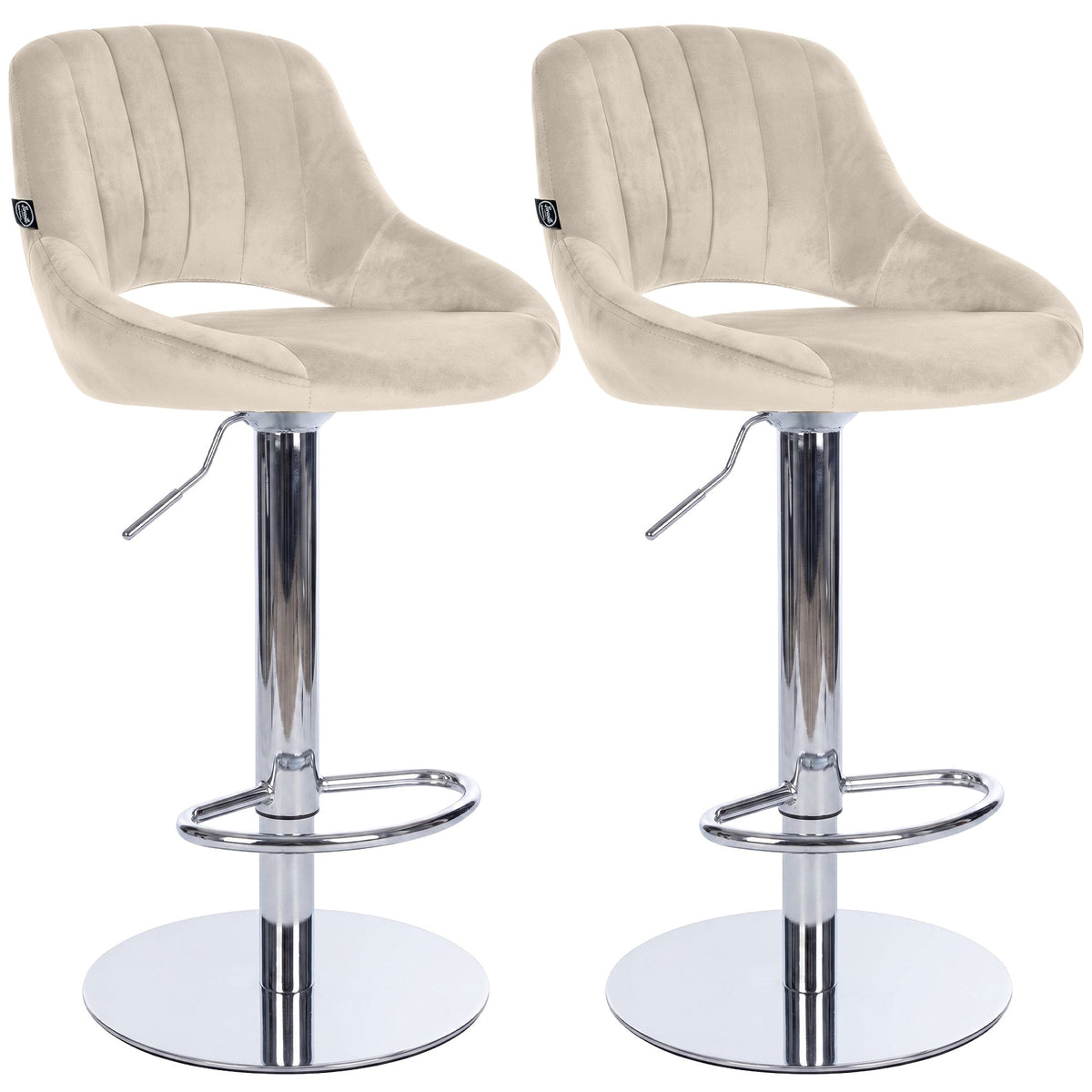CLP 2er Set Barhocker HD Milet C Samt – Produktabbildung 8