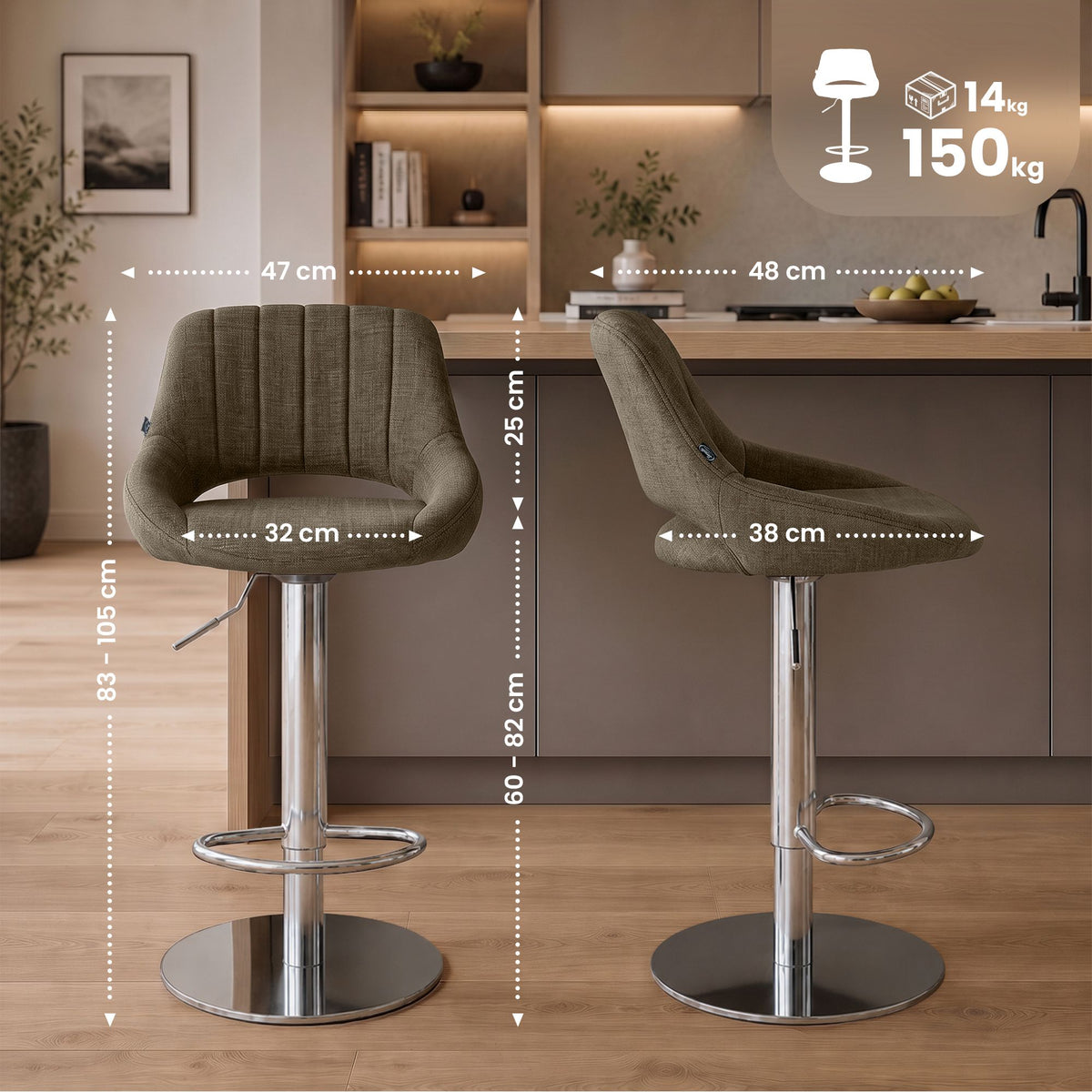 CLP Barhocker HD Milet C Stoff – Produktabbildung 9