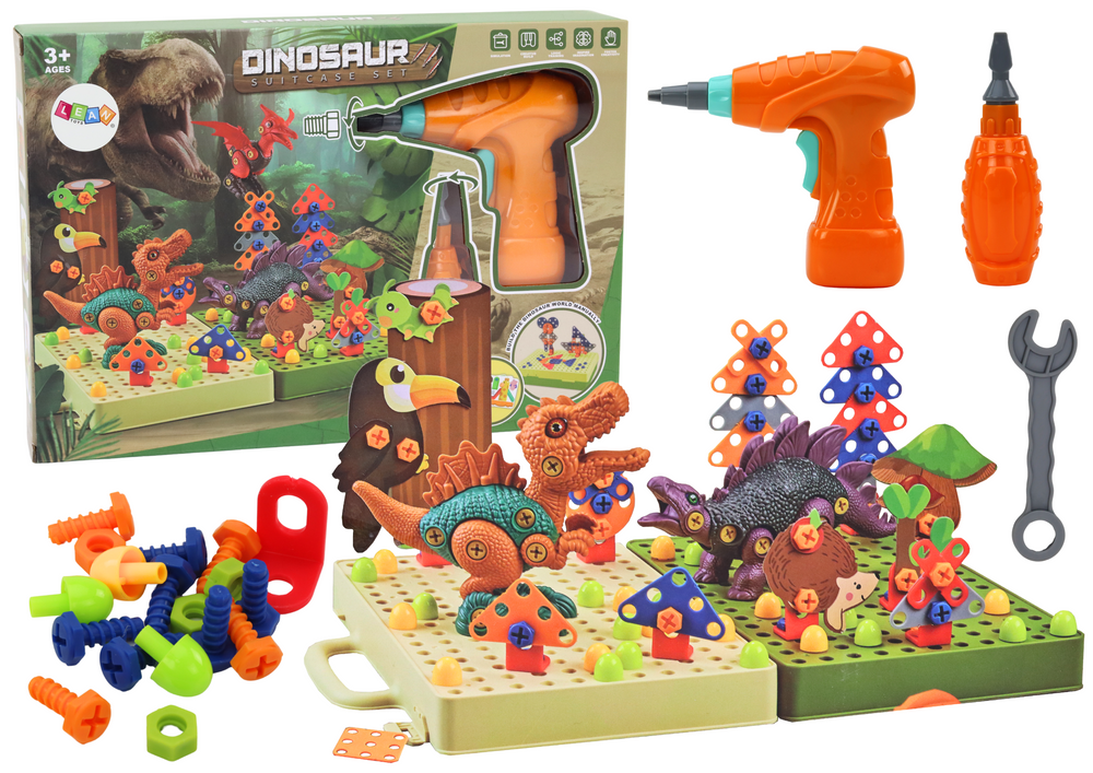 LEAN Toys 3D-Konstruktionspuzzle-Blöcke DIY-Dinosaurier-Demontagebohrer