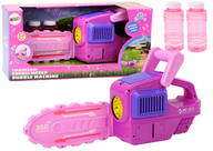 LEAN Toys Seifenblasenmaschine Kettensäge Rosa