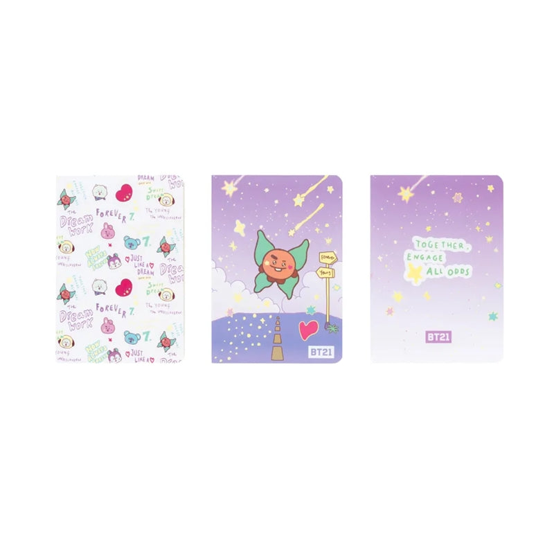 BT21 - Set Hefte A6 SHOOKY (3 Stück) – Produktabbildung 2