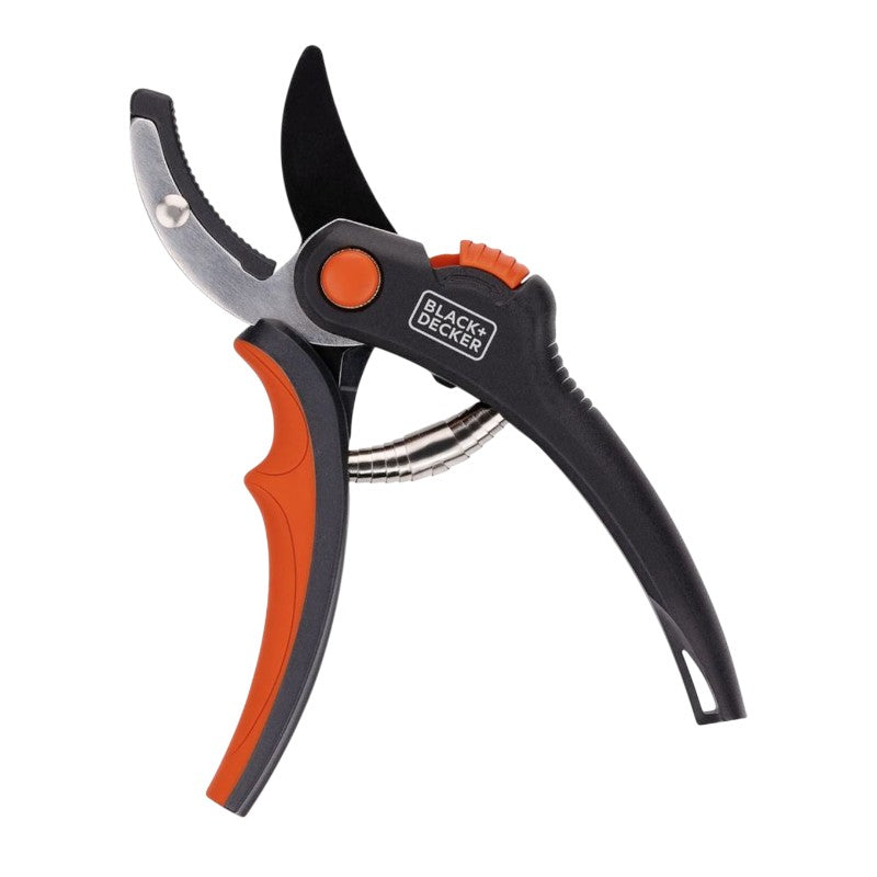 Black and Decker Schwarz&Decker - Garten- nůžky für květiny / živý plot s tvrzenou ocelovou čepelí