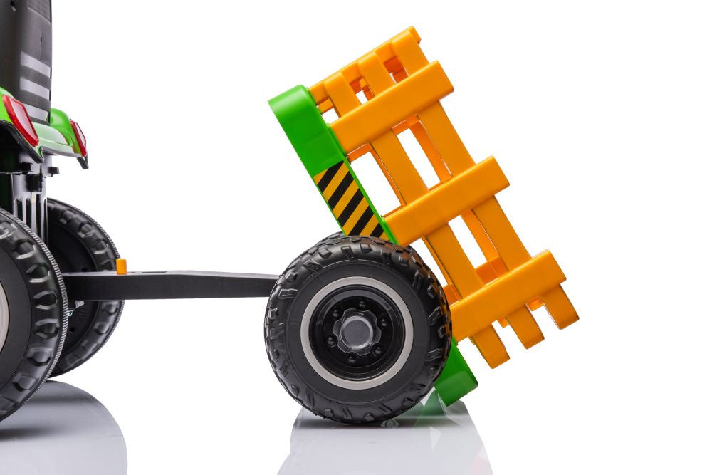LEAN CARS Batteriebetriebener Traktor BBH-030, grün – Produktabbildung 11