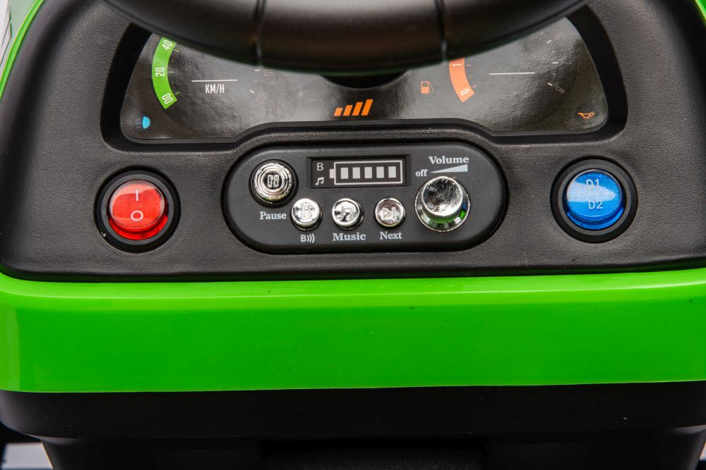 LEAN CARS Batteriebetriebener Traktor BBH-030, grün – Produktabbildung 14