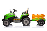 LEAN CARS Batteriebetriebener Traktor BBH-030, grün – Produktabbildung 3