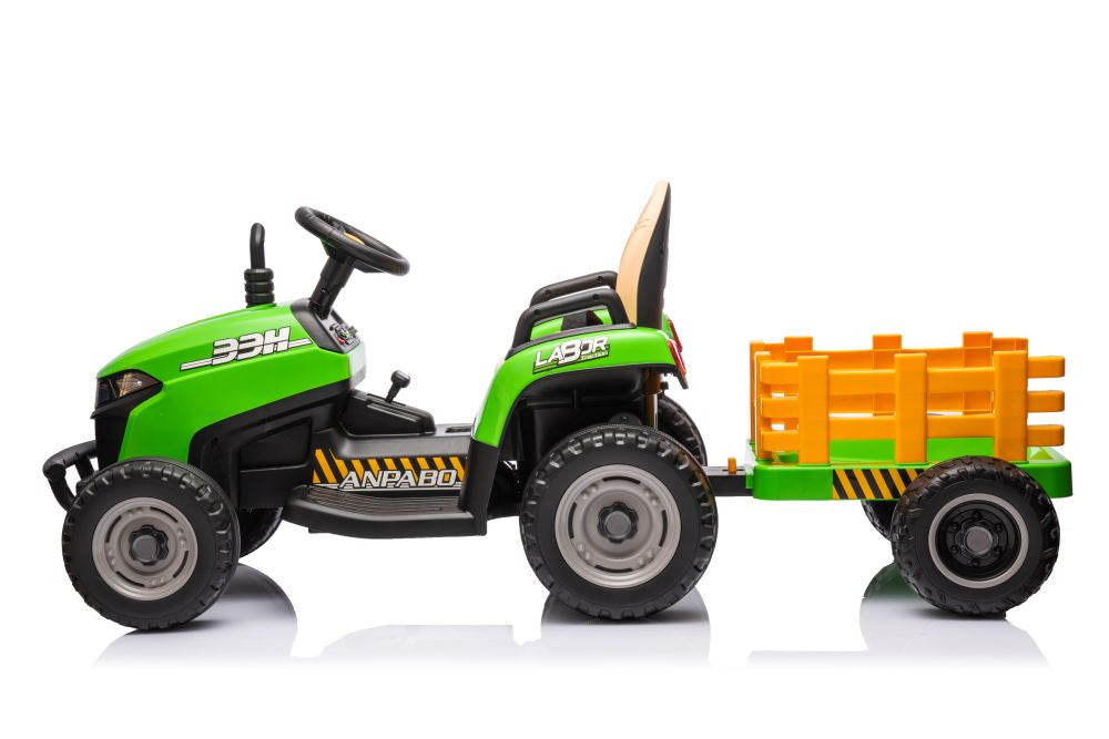 LEAN CARS Batteriebetriebener Traktor BBH-030, grün – Produktabbildung 3