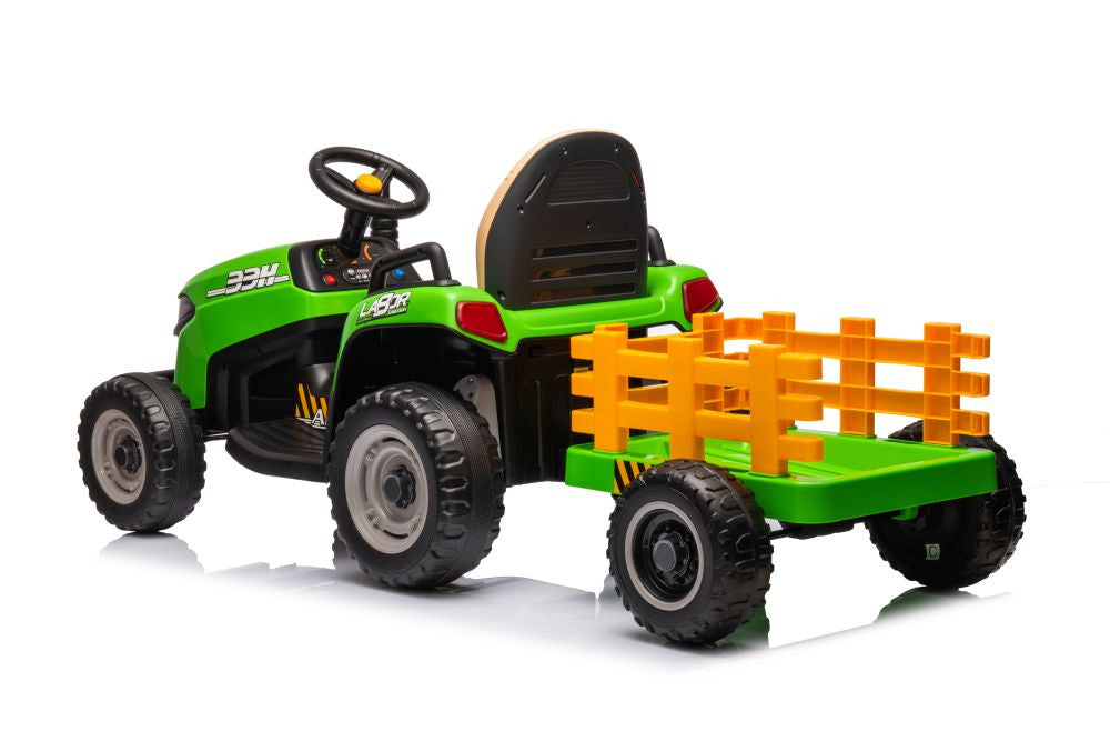LEAN CARS Batteriebetriebener Traktor BBH-030, grün – Produktabbildung 4