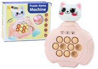 LEAN Toys Pop-It Kitten Game Pink Arcade Console Vibration Sensory Pad
