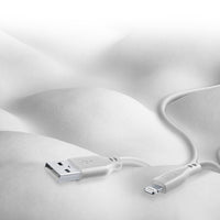 Cellularline Soft Cable - USB-A to Lightning cable MFi certified 1.2 m (grey) – Produktabbildung 2