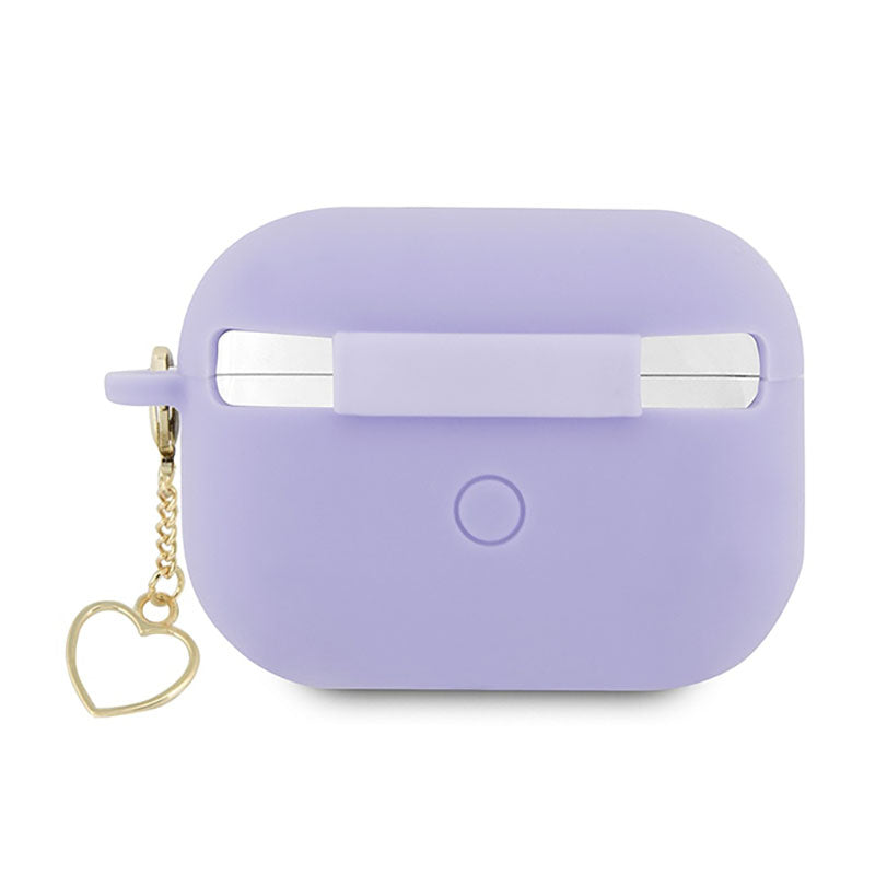 Guess Silicone Heart Charm - Hülle für Apple AirPods Pro 2 (violett) – Produktabbildung 2