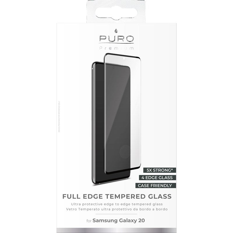PURO Premium Full Edge Tempered Glass Case Friendly – ??Samsung Galaxy S20 Tempered Glass Schutzglas – Produktabbildung 2