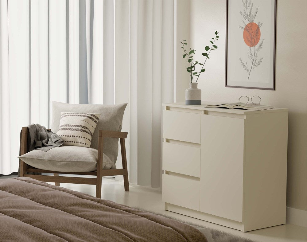 Kommode Malwa 1D3S KASCHMIR BEIGE – Produktabbildung 2