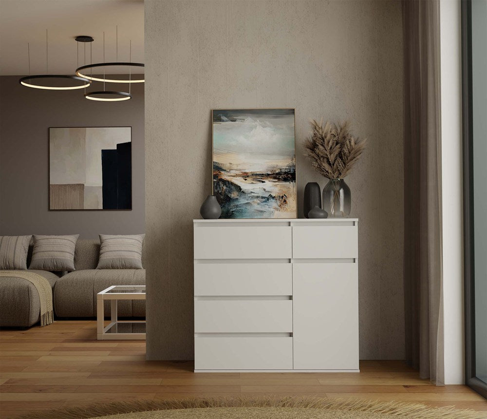 Kommode Malwa 1D5S WEISS – Produktabbildung 2