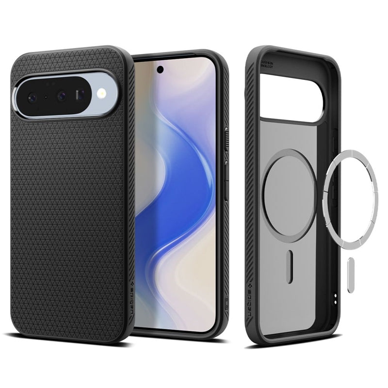 Spigen Liquid Air Mag MagSafe - Hülle für Google Pixel 10 / 10 Pro (Matte Schwarz)