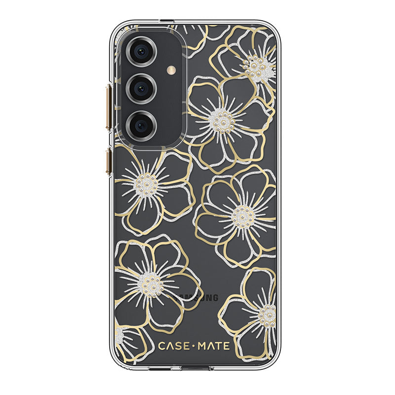 Case-Mate Floral Gems - Hülle für Samsung Galaxy S24+ (gold)