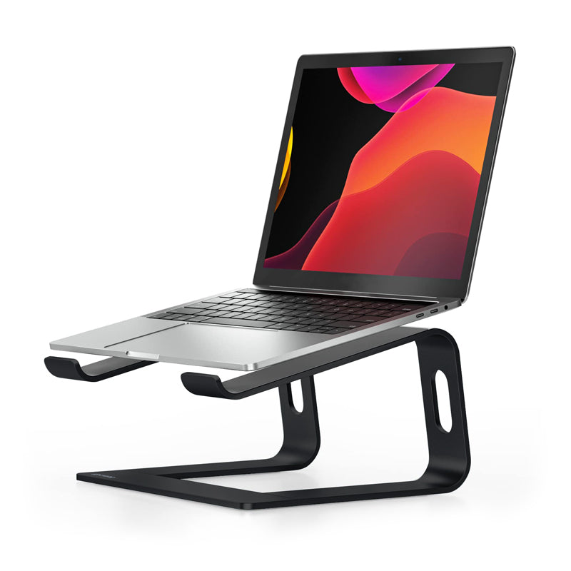 Crong AluBench – hliníkový Ständer für Laptop (schwarz)
