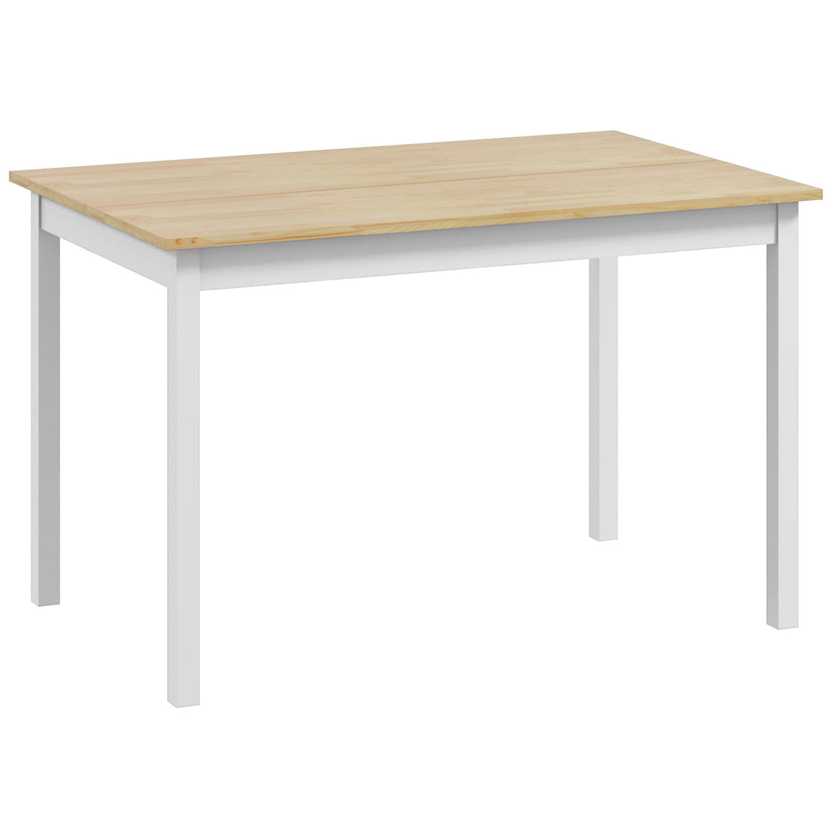 HOMCOM Esstisch, 120 x 75 cm Küchentisch mit Landhaus-Stil für 4 Personen, Holztisch für Wohnzimmer