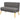 HOMCOM Sofa Retrodesign 2-Sitzer-Sofa, Holzbeine, 117 cm x 56,5 cm x 77 cm, Dunkelgrau