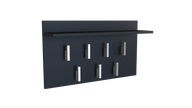 Garderobenpaneel 2F 2F SCHWARZ