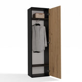 Kleiderschrank DUO ANTHRAZIT EICHE ARTISAN – Produktabbildung 7