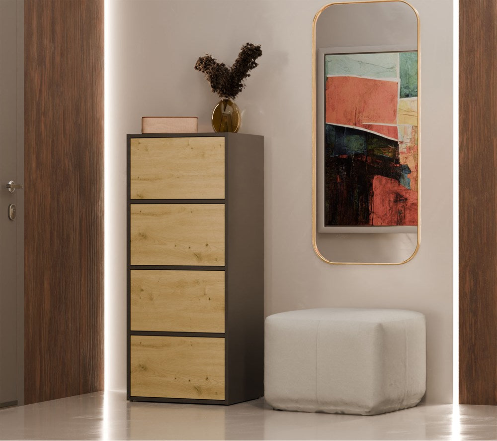 Kommode ALMA ANTHRAZIT EICHE ARTISAN – Produktabbildung 2