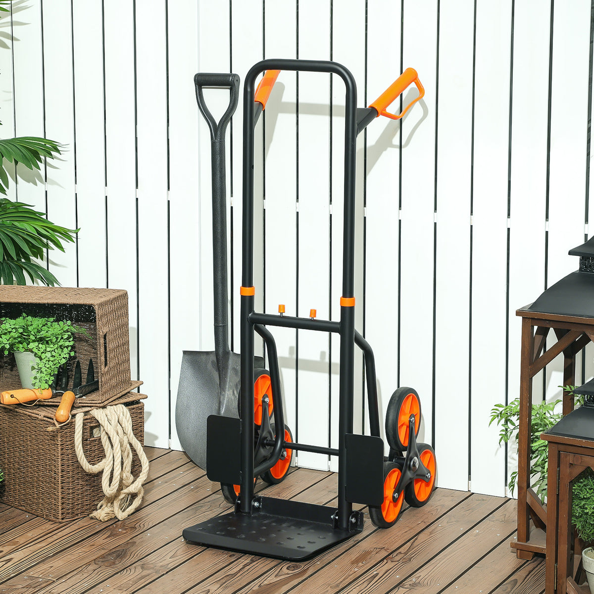 Treppensteiger Sackkarre klappbar Transportkarre mit Stahlrahmen max. 120kg – Produktabbildung 2