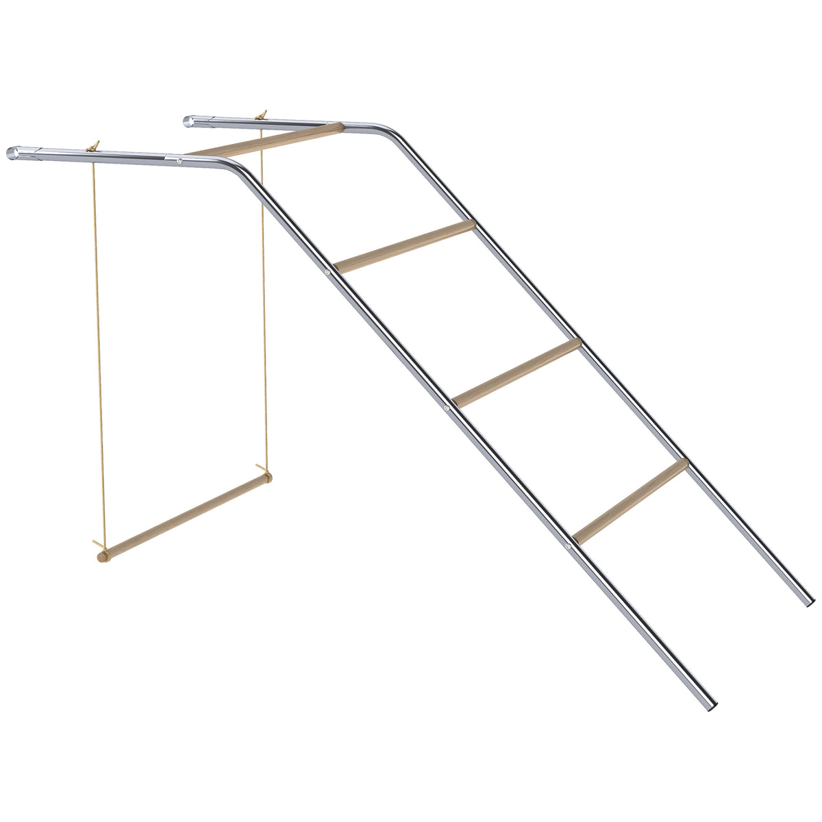 PawHut Hühner Spielgerüst aus Holz, Spielplatz für Hühnern mit Hühnerstangen, verstellbar Schaukel, 82 x 150