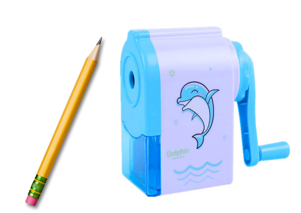 LEAN Delfin blauer Kurbelschärfer