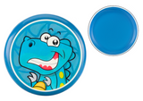 LEAN TOYS Frisbee-Flugscheibe mit Dinosaurierblau 20 cm