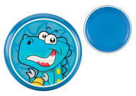 LEAN TOYS Frisbee-Flugscheibe mit Dinosaurierblau 20 cm