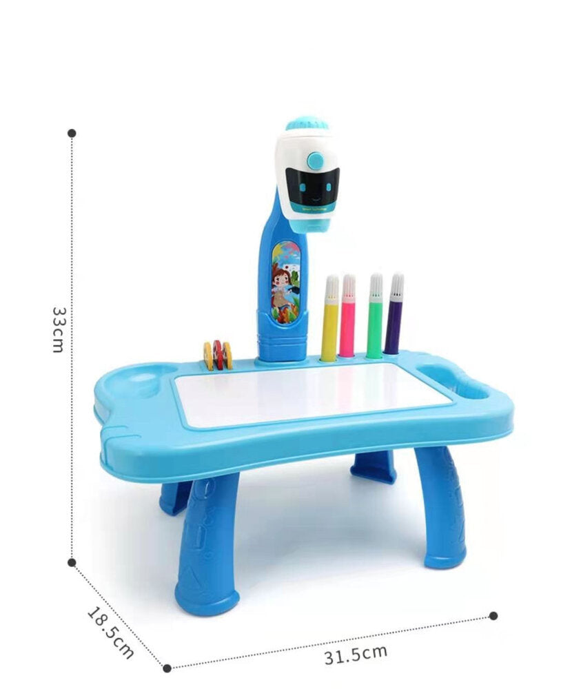 LEAN Toys Mini-Projektor-Robotertisch 2in1 Zubehör Blau – Produktabbildung 5