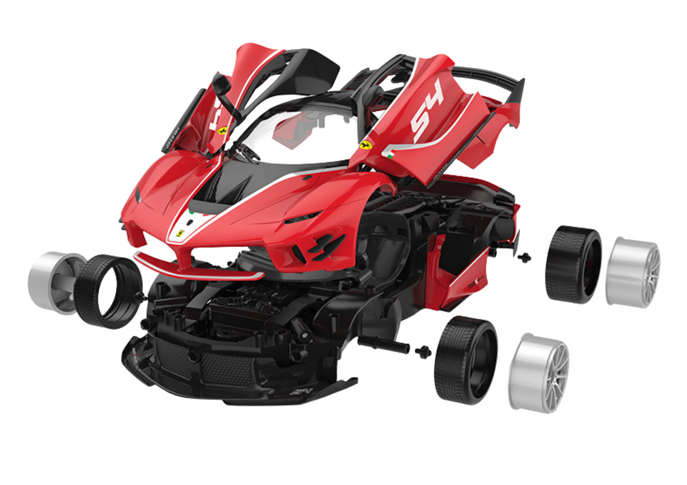 Bausteine Auto RC Rastar 1:18 Ferrari FXXK EVO Rot 88 Teile – Produktabbildung 2