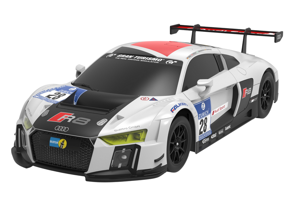Rastar Auto R/C 1:24 Ferngesteuerter Sport AUDI R8 LMS Weiß und Schwarz – Produktabbildung 2
