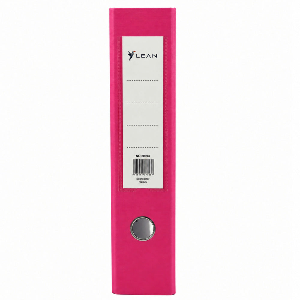 LEAN A4 Dokumentenordner/75 mm Hebelmechanismus Pink – Produktabbildung 5