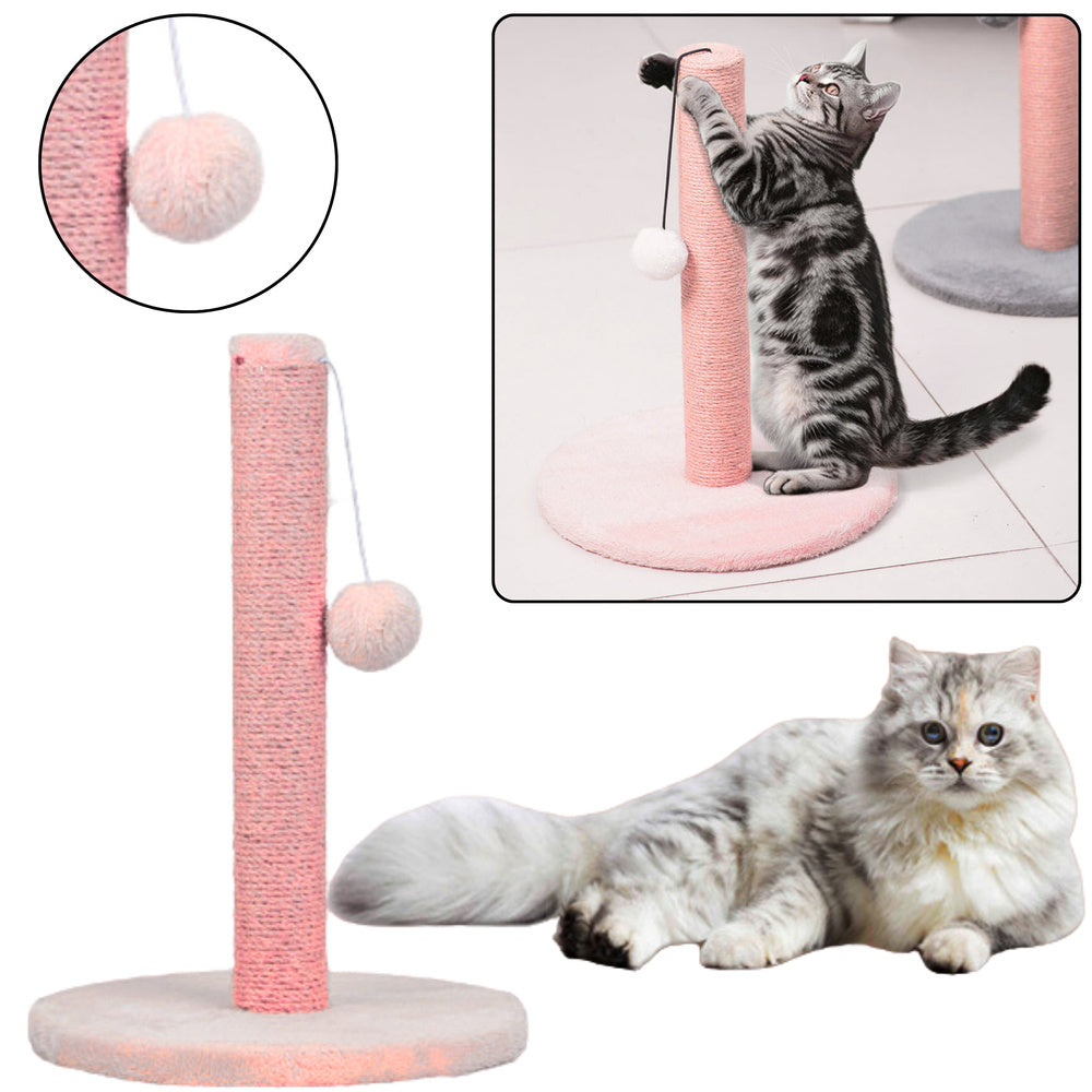 LEAN Katzenkratzbaumturm Rosa 40 cm x 30 cm