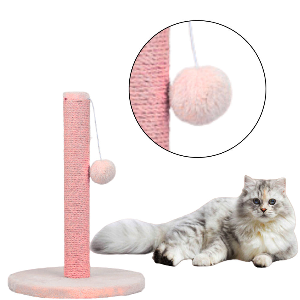LEAN Katzenkratzbaumturm Rosa 40 cm x 30 cm – Produktabbildung 2