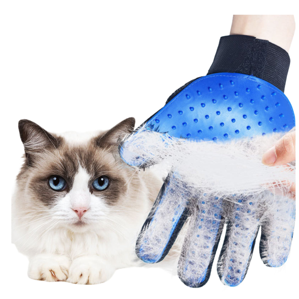 LEAN Haarbürstenhandschuh mit Silikonlaschen für Katzen und Hunde – Produktabbildung 2