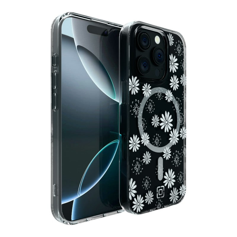 Incipio Forme MagSafe - Hülle für iPhone 16 Pro (Ditzy Floral Silver)