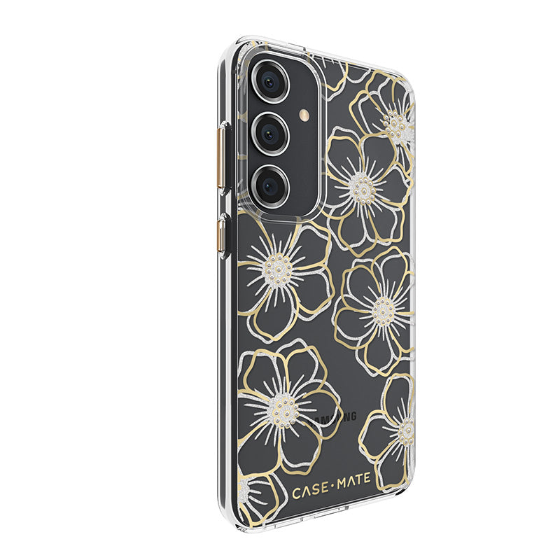 Case-Mate Floral Gems - Hülle für Samsung Galaxy S24+ (gold) – Produktabbildung 2