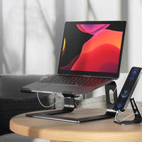 Crong AluBench – hliníkový Ständer für Laptop (schwarz) – Produktabbildung 10